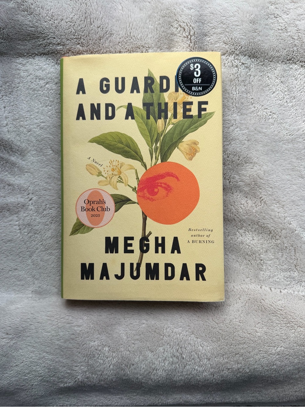 Megha Majumdar 'A Guard and a Thief' - Cream & Orange Hardcover